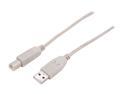 Nippon Labs Beige 15 ft. USB Cable A/Male to B/Male Model 15ft USB-15-AB 15 Feet