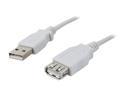 Nippon Labs Beige 3 ft. USB cable A/Male to A/Female extension USB cable  Model USB-3-MF