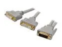 Nippon Labs Premium Dual Link DVI Adapter 1 ft. DVI-D ADAPTOR - Heavy Duty Y ADAPTOR Model DVI-ADT-1M2F