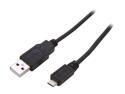 Nippon Labs Black 6 ft. A/Male to Micro B/Male 6ft Cable Model USB-6-Micro 6 feet