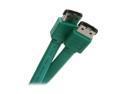 Nippon Labs ESATA-3-GN 3 ft. ESATA Male to ESATA Male Flat 3ft Cable – Green Color M-M 3 feet