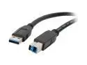 Nippon Labs USB3-15AB 15 ft. USB 3.0 Type A Male to B Male 15 ft. Cable for Printer and Scanner, Black