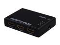 Nippon Labs HDMI-3X1-SWT HDMI Switch Hub with 1 Output Female Port and 3 Input Female Port, Black