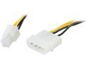 Nippon Labs POW-08315 15" 12V ATX Male to Molex LP4 Male Power Supply Adaptor Cable