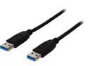 Nippon Labs USB3-6MM-BK 6 ft. Black USB 3.0 A Male to A Male Cable