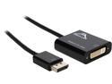 Nippon Labs AD-DP-DVI-PS 6" DP DisplayPort Male to DVI Female 1080P Passive Adapter Converter