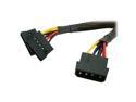 Logisys AD203Y 6 in. Molex to two SATA Y Cable Adapter