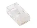 BYTECC RJ-45PLUG Cat 6 Crystal Clear RJ-45 Tip/Connector, 100-Pack