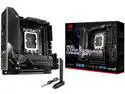 ASUS ROG Strix Z690-I Gaming WiFi 6E LGA 1700 (Intel® 12th&13th&14th Gen) mini-ITX gaming motherboard (PCIe 5.0,DDR5,10 layer PCB,10+1 power stages,Thunderbolt 4 Onboard,Intel® 2.5 Gb LAN,USB 3.2 Gen 2x2 front panel Type-C)