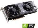 EVGA GeForce RTX 2080 BLACK EDITION GAMING, 08G-P4-2081-KR, 8GB GDDR6, Dual HDB Fans & RGB LED