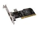 SYBA Low Profile 3 Port (2 External +1 Internal) 6pin Firewire Card Model SD-LP-VT3F