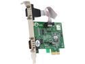 SIIG CyberSerial Dual PCIe 2 9-pin Serial Ports (16950 UART) to PCI Express System Model JJ-E10D11-S3