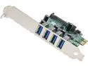 StarTech.com PEXUSB3S4V 4 Port PCI Express PCIe SuperSpeed USB 3.0 Controller Card Adapter with UASP - SATA Power - USB 3 PCIe Card