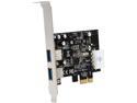 StarTech.com 2 Port PCI Express (PCIe) SuperSpeed USB 3.0 Card Adapter with UASP - LP4 Power Model PEXUSB3S25