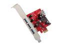 Koutech 4-Port USB 3.0 PCI Express (x1)  with 15-pin SATA Power Connector Model IO-PEU430