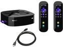 Roku 2 XS 1080p HD Streaming Media Player Bundle- 2 Motion Sensor Controls Plus 6 ft HDMI Cable & Angry Birds