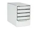 SANS DIGITAL MS4UM JBOD (RAID 0, 1, 10, 5, and spanning supported by Windows Utilities) 4 3.5" Drive Bays eSATA (via Port Multiplier) and USB 4 Bay SATA to USB / eSATA (Port Multiplier) JBOD Enclosure