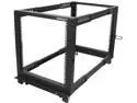 StarTech.com 4POSTRACK12U 12U Adjustable Depth Open Frame 4 Post Server Rack w/ Casters / Levelers and Cable Management Hooks
