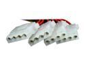 NORCO C-P1T7 4 Pin Molex 1 Male to 7 Female Power Extension Splitter Cable
