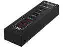 KINGWIN KW-HUB-7U3 7 Port SuperSpeed USB 3.0 Hub ( 4 x USB3.0 Port +3 Port IQ smart Charging)