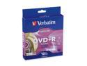 Verbatim 4.7GB 16X DVD+R LightScribe 10 Packs Spindle Disc Model 95116