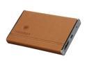 COOLMAX HD-250CL-Esata Aluminum and Genuine Leather 2.5" Brown SATA I/II USB 2.0 & eSATA External Enclosure