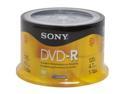 SONY 4.7GB 16X DVD-R 50 Packs Spindle Disc Model 50DMR47RS4