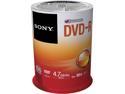 SONY 4.7GB 16X DVD-R 100 Packs Spindle Discs Model 100DMR47SP
