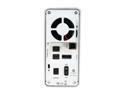 ICY DOCK MB662USEB-2S Pearl White Dual 3.5" Bay FireWire 400/800 eSATA & USB RAID Enclosure