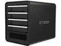 ICY DOCK Quad Bay 2.5"/ 3.5" SATA HDD/SSD USB 3.0/eSATA External JBOD Hard Drive Enclosure - Black - ICYCube MB561U3S-4SB R1