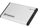 Transcend TS0GSJ25S3 2.5" Silver SATA III 6Gb/s USB 3.1 Gen 1 (backward compatible with USB 2.0) External Enclosure