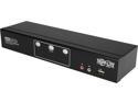 TRIPP LITE B004-2DUA2-K 2-Port Dual Monitor DVI KVM Switch with Audio and USB 2.0 Hub, Cables included