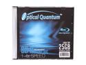 Optical Quantum 25GB 4X BD-R Single Slim Jewel Case Logo Top Disc Model OQBDR04LTS