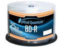 Optical Quantum 25GB 4X BD-R White Inkjet Printable 50 Packs Spindle Blu-ray Disc Model OQBDR04WIP-H-50