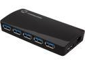 Tek Republic TUH-3700 USB 3.0 7 Port Hub with 2 x 2.1A Fast Charging & Sync Port and 5A Power Adapter