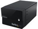 StarTech.com S3520BU33ER 3.5" Black SATA III 2-Bay RAID Enclosure with UASP