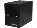 StarTech.com S3540BU33E 3.5" Black SATA III USB 3.0 / eSATA 4-Bay 3.5in SATA III Hard Drive Enclosure w/ built-in HDD Fan & UASP – SATA 6Gbps