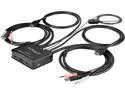 StarTech.com SV211HDUA4K 2 Port HDMI KVM Switch with 4 Foot Built-In Cables - OS Independent - Support for 3.5mm Audio - USB 4K 60Hz (SV211HDUA4K)