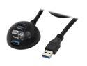 SYBA SY-CAB20095 USB 3.0 Docking Extension, 1 x Charger Port and 1 x Data Port, RoHS