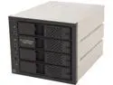ICY DOCK FlexCage MB974SP-2B Tray-less 4 x 3.5" HDD in 3 x 5.25" Bay SATA Cage - Front USB 3.0 Hub