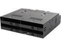 ICY DOCK MB524SP-B 4 x 2.5" SSD Dock Trayless Hot-Swap SATA Mobile Rack for Ext 5.25" Bay