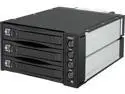 StarTech SATSASBAY3BK 3 Drive 2.5"/3.5" Removable Mobile Rack SAS/SATA Backplane