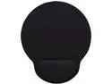 Manhattan Products 434362 Manhattan Wrist-Rest Gel Mouse Pad, Black - Gel material promotes proper hand and wrist position