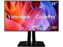ViewSonic VP3268-4K 32 Inch Premium IPS 4K Monitor with Advanced Ergonomics, ColorPro 100% sRGB Rec 709, 14-bit 3D LUT, Eye Care, HDR10 Support, HDMI, USB, DisplayPort for Home and Office