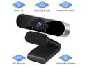 TROPRO Full HD 1080p Webcam, Webcam with Microphone Streaming Computer Web Cam for PC Laptop Desktop 360 Degree Rotation Computer Camera Highly Compatible with Win10/8/8.1/7/XP Linux Mac