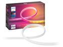 Philips Hue Bluetooth Gradient Ambiance Smart Lightstrip 2m/6ft Base Kit with Plug (Multicolor Strip, Works with Apple Homekit and Google Home), White, 570556
