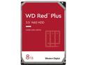 WD Red Plus 8TB NAS Hard Disk Drive - 5400 RPM Class SATA 6Gb/s, CMR, 256MB Cache, 3.5 Inch - WD80EFAX