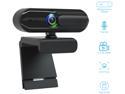 EACH Full HD Webcam 1080p USB Webcam Autofocus Camera HDR Webcam Widescreen with Privacy Cover Video Calling and Recording for Laptop PC Skype Stream Gaming