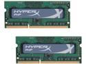 HyperX 8GB (2 x 4GB) 204-Pin DDR3 SO-DIMM DDR3 1600 HyperX Plug n Play Laptop Memory Model KHX1600C9S3P1K2/8G