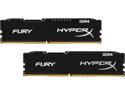 HyperX Fury 8GB (2 x 4GB) DDR4 2400MHz DRAM (Desktop Memory) CL15 1.2V DIMM (288-pin) HX424C15FBK2/8 (Intel XMP, AMD Ryzen)